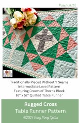 Rugged Cross Quilted Runner